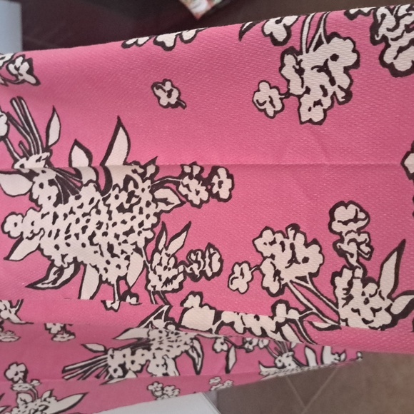 Red Valentino Garavani Pink&White Floral Cotton Chino Pant Italian Sz44 EUC - Picture 5 of 10